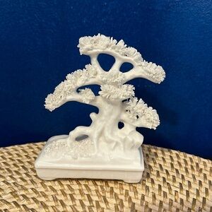 Vintage Ardalt Lenwile BONSAI White Spaghetti Porcelain Verithin Tree Japan